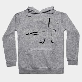 Abstract pilates pose Hoodie